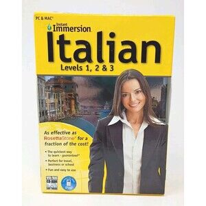 Istant Immersion Italian Levels 1-3 by Topics for Win XP/Vista & Mac OS 10.3.9